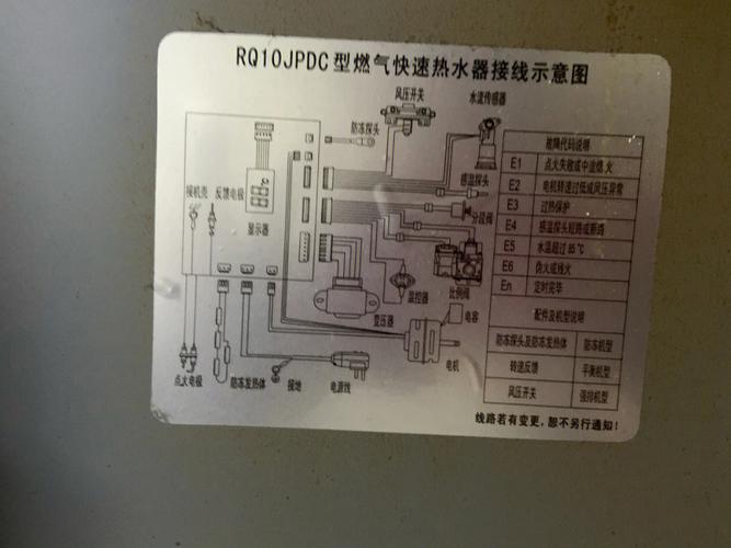 恒温燃气热水器故障e2代码